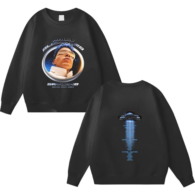 Rauw Alejandro Sweatshirt, Saturno World Tour 2023 Rauw Alejandro Tour 2023 — Sweats à capuche pour hommes