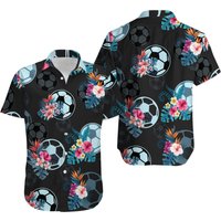 Soccer Tropical Pattern Hawaiian Shirt