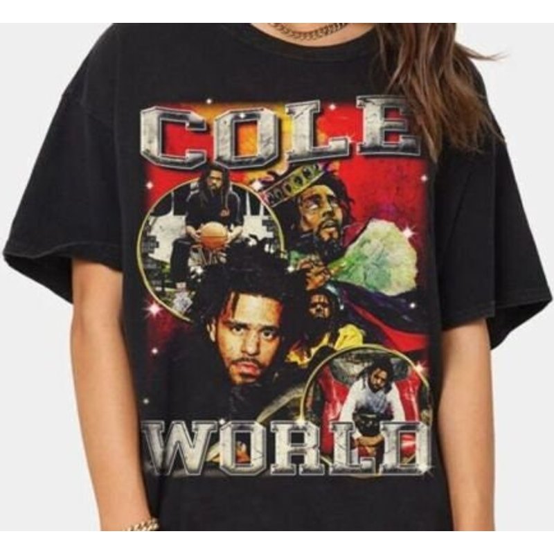 Vintage J Cole T-shirt, Rapper Raptees T-shirt — T-shirts pour hommes