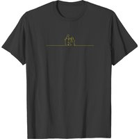 Durarara Celty X Shinra - Yellow Outline T-shirts