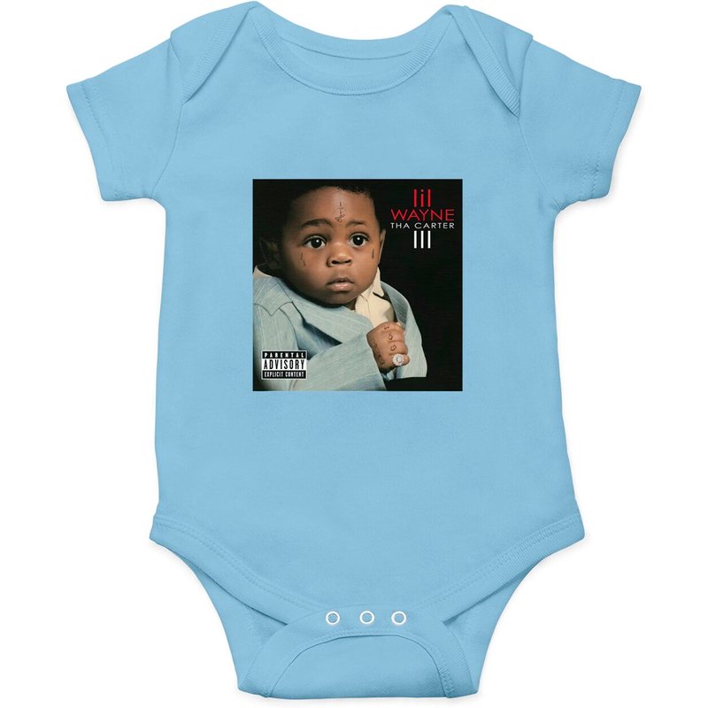 Lil Wayne Cover Album Onesies, Lil Wayne Onesies — Bodys bébé
