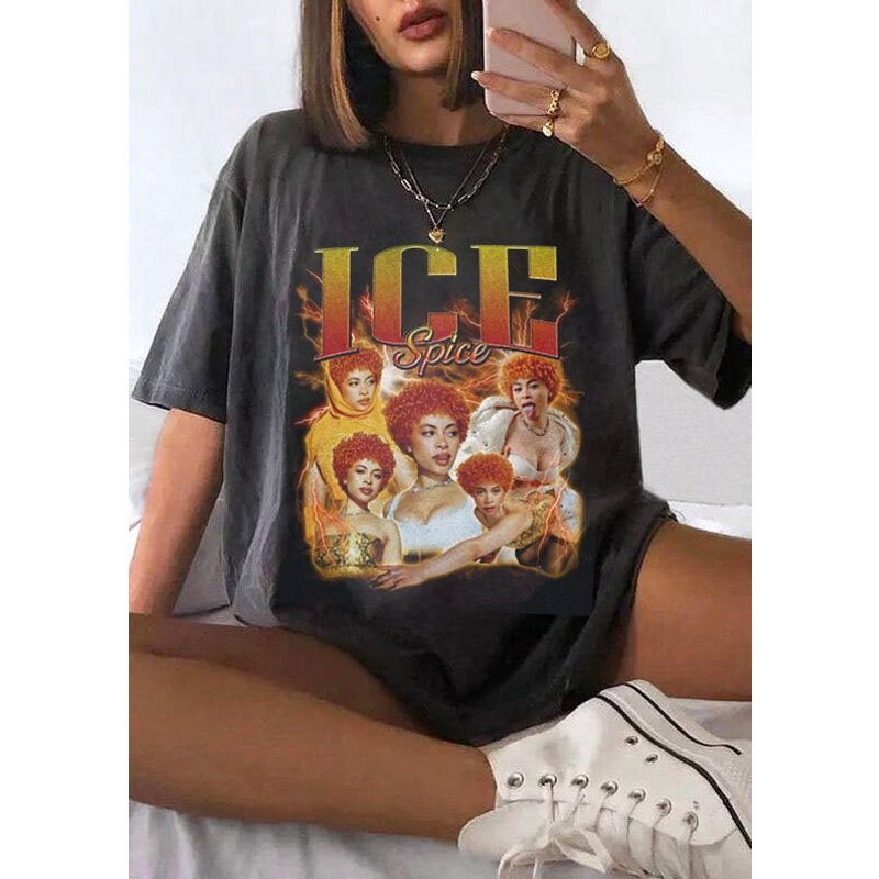Vintage 90s Ice Spice Rapper T-shirt — T-shirts pour hommes