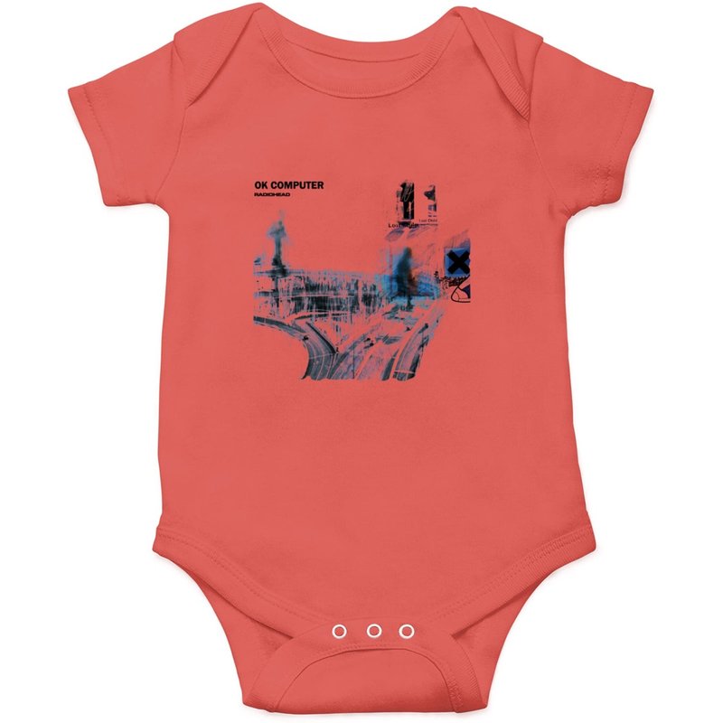 Radiohead Ok Computer Onesies 1997 Nigel Godrich, Colin Greenwood, Thom Yorke — Bodys bébé