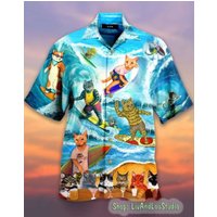 Cat Lovers Hawaiian Shirt/ 3d Hawaiian Aloha Shirt