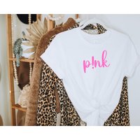 Singer Pink T-shirt Gift For Her P!nk Women Shirt For Concert Shirt