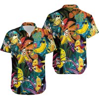 Fruit Banana Funny Style Hawaiian Shirt/ Banana Hawaiian Shirt — Chemises décontractées pour hommes