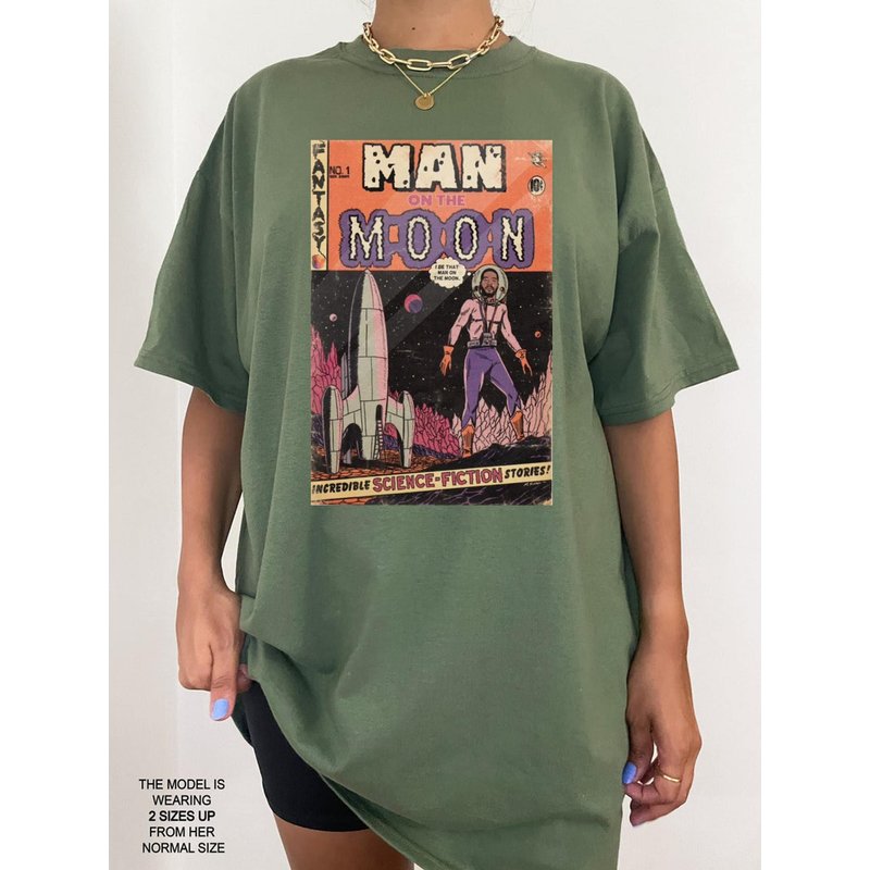 Man On The Moon Kid Cudi Shirt — T-shirts pour hommes