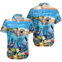 Dolphin Jumping Hawaiian Shirt