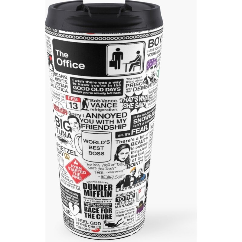 Wise Words From The Office - The Office Quotes (variant) Travel Coffee Mug — Tasses et gobelets