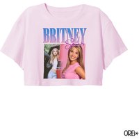 Britney Spears Crop Top 90s Flowy Cropped Tees