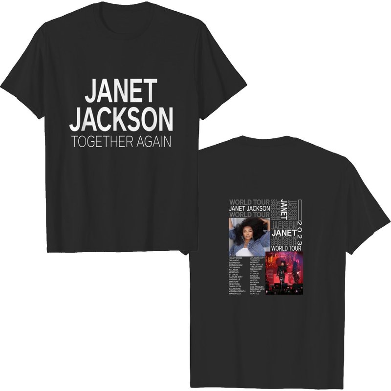 Janet Jackson Together Again Tour 2023 Shirt, Janet Jackson 2023 Shirt — T-shirts pour hommes