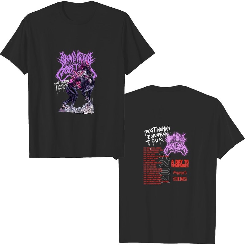 Bring Me The Horizon Post Human European Tour T-shirt, Bring Me The Horizon Band 2023 Shirt — T-shirts pour hommes