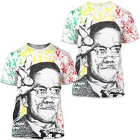 90's Malcolm X By Any Means Necessary All Over Print T-shirt