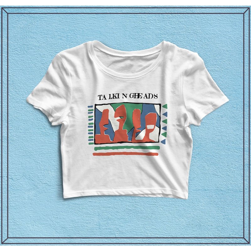 Talking Heads Remain In Light Crop Top - Music Shirt, Talking Heads — T-shirts pour hommes
