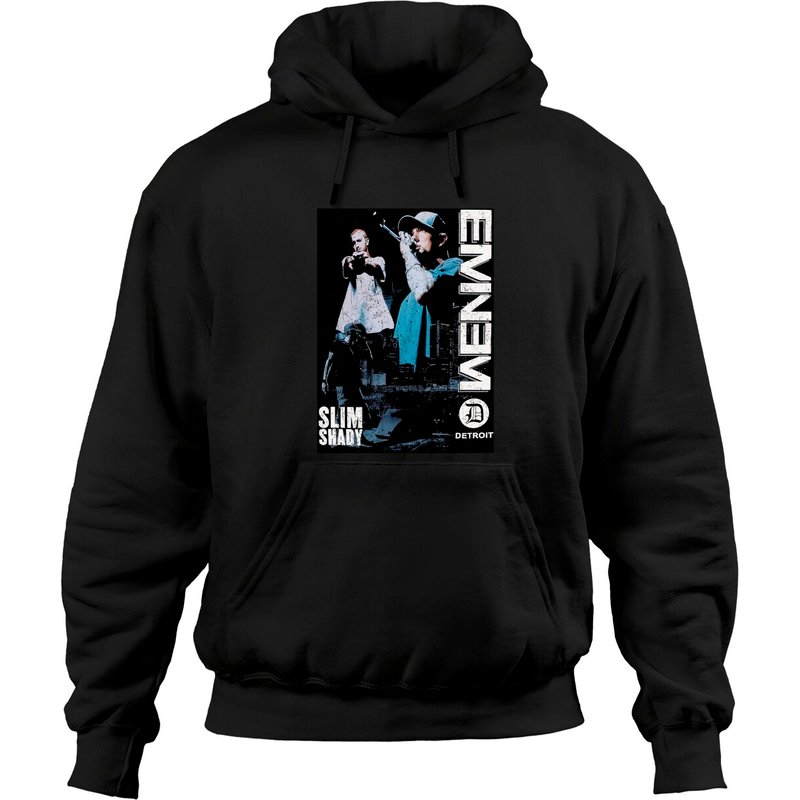 Eminem Live Stage Photo Slim Shady Rap Official Hoodies Hoodies — Sweats à capuche pour hommes