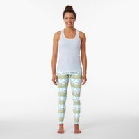 Myswim Swimming The English Channel (female Swimmer) Leggings — Womens Leggings