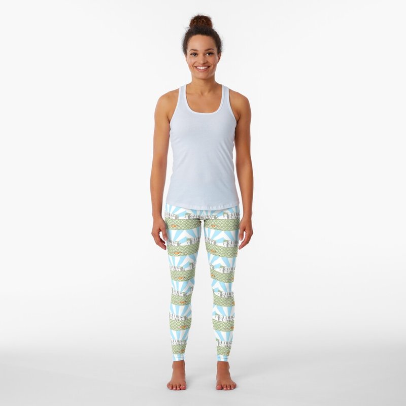 Myswim Swimming The English Channel (female Swimmer) Leggings — Legging femme