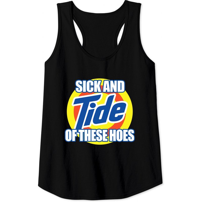 Sick And Tide Of These Hoes Printed Tank Tops Tank Tops White — T-shirts pour hommes