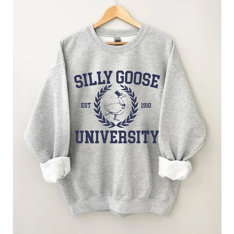 Silly Goose University Sweatshirt, Silly Goose Sweatshirt — Sweats à capuche pour hommes