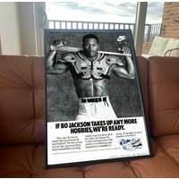 Bo Jackson Black And White Poster — Affiches et impressions