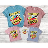 Uno Family Birthday Matching Shirt For Celebrations