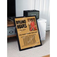 Bruno Mars World Tour 2023 Poster — Posters & Prints