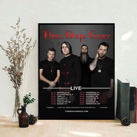 Three Days Grace Poster Vintage Poster