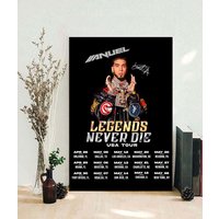 Anuel Aa Poster Legends Never Die Usa Tour Posters Anuel Aa Tour 2023 — Affiches et impressions