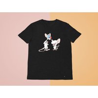 Pinky And The Brain Black Tee Shirt Clothing