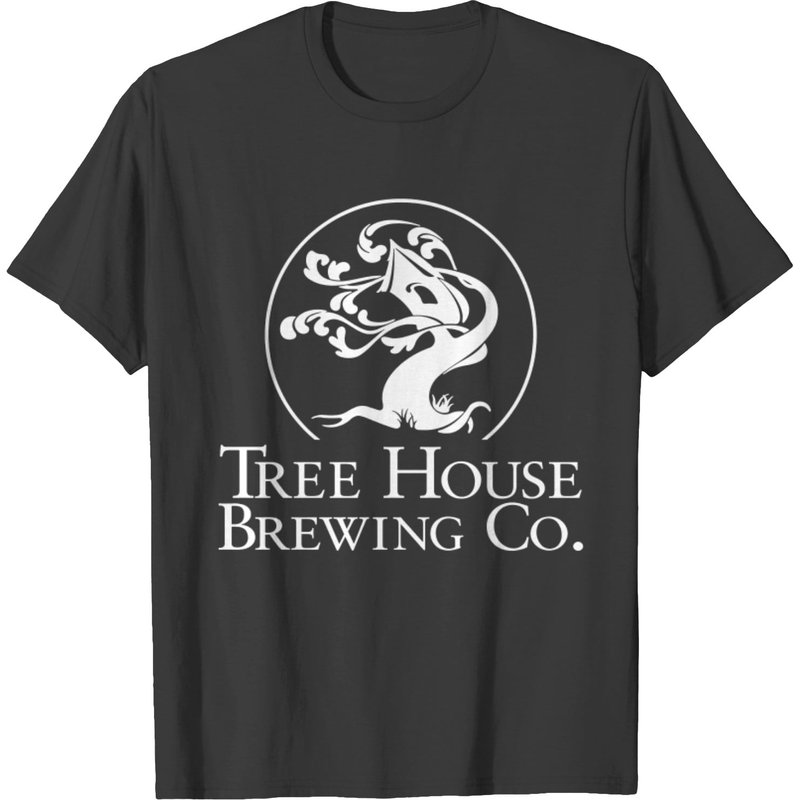 Beer Tree House Brewing Logo Black Tee Shirt — Mens T Shirts