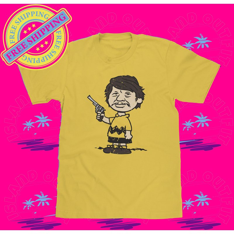 Charles Bronson Shirt Charlie Brown Parody Tee Charlie Bronson T-shirt — T-shirts pour hommes