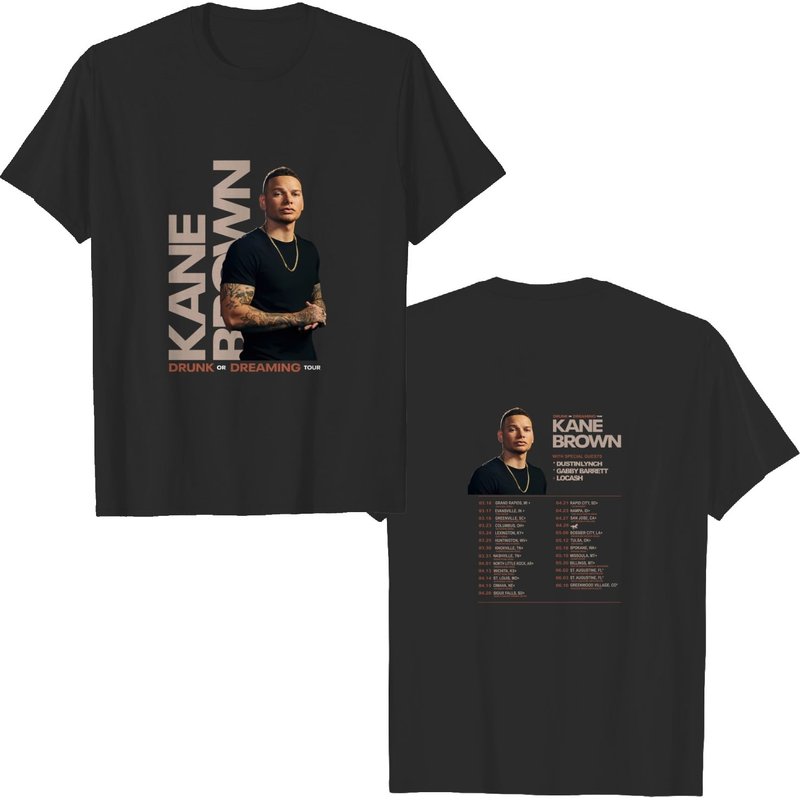 Kane Brown Music Tour 2023 Shirt, Drunk Or Dreaming Music Country — Mens T Shirts