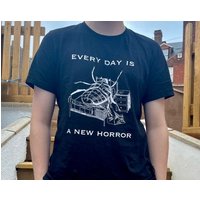 Every Day Is A New Horror Kafkas Metamorphosis Black Unisex Premium Printed T-shirt — T-shirts pour hommes