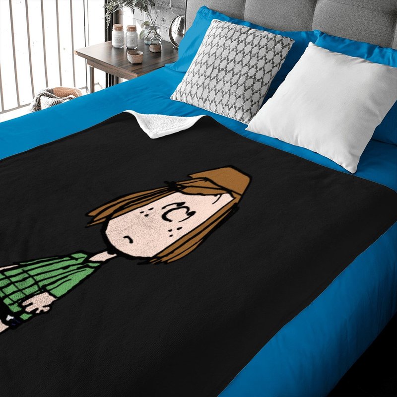 Peppermint Patty Rolling Eyes Sweat Baby Blankets — Couvertures pour bébé
