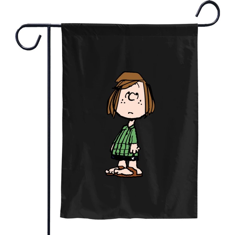 Peppermint Patty Rolling Eyes Sweat Garden Flags — Drapeaux décoratifs