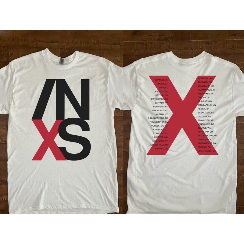 Inxs X Factor Tour 1991 T-shirt, Inxs Band T-shirt — T-shirts pour hommes