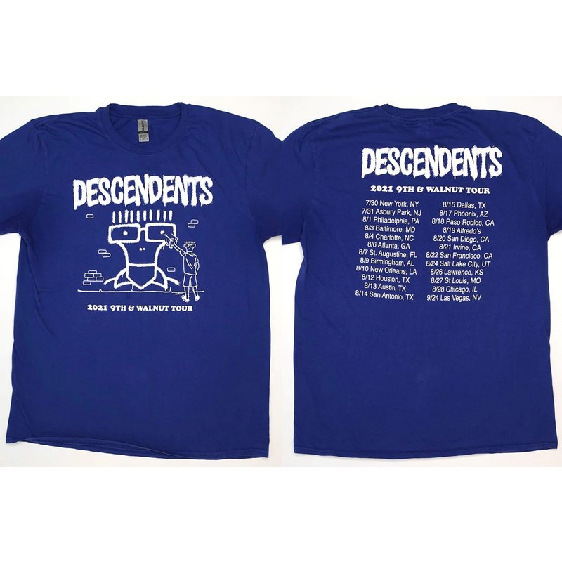 Descendents 9th And Walnut Tour T-shirt, Descendents T-shirt — T-shirts pour hommes