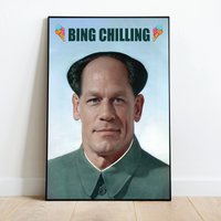 Bing Chilling Poster — Affiches et impressions