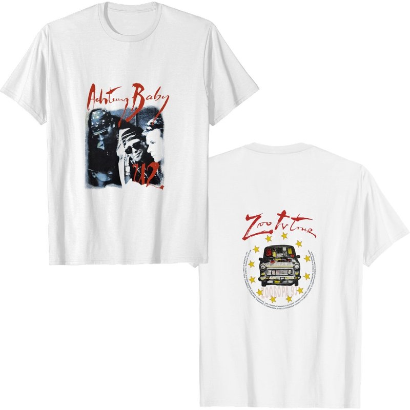 1993 U2 Zooropa Tour Promo T-shirt — T-shirts pour hommes