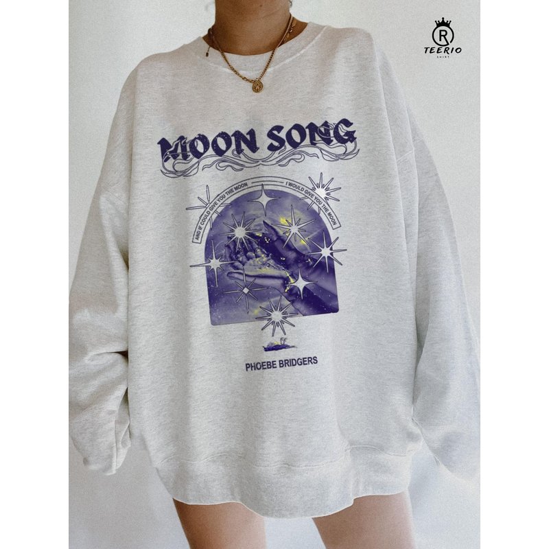 Phoebe Bridgers Sweatershirt, Vintage Moon Song Sweatshirt — Sweats à capuche pour hommes