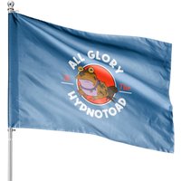 All Glory To The Hypno Toad Vintage House Flags, Futurama Hypnotoad House Flags — Drapeaux décoratifs