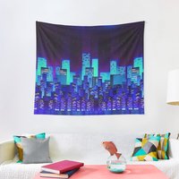 Synthwave City - Blue Tapestry