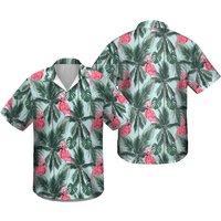 Flamingo Hawaiian Shirt For Men, Women, Flamingo Aloha Shirt