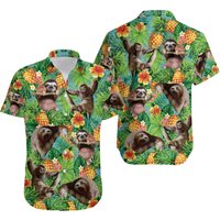 Tropical Sloth Hawaiian Shirt — Mens Casual Shirts