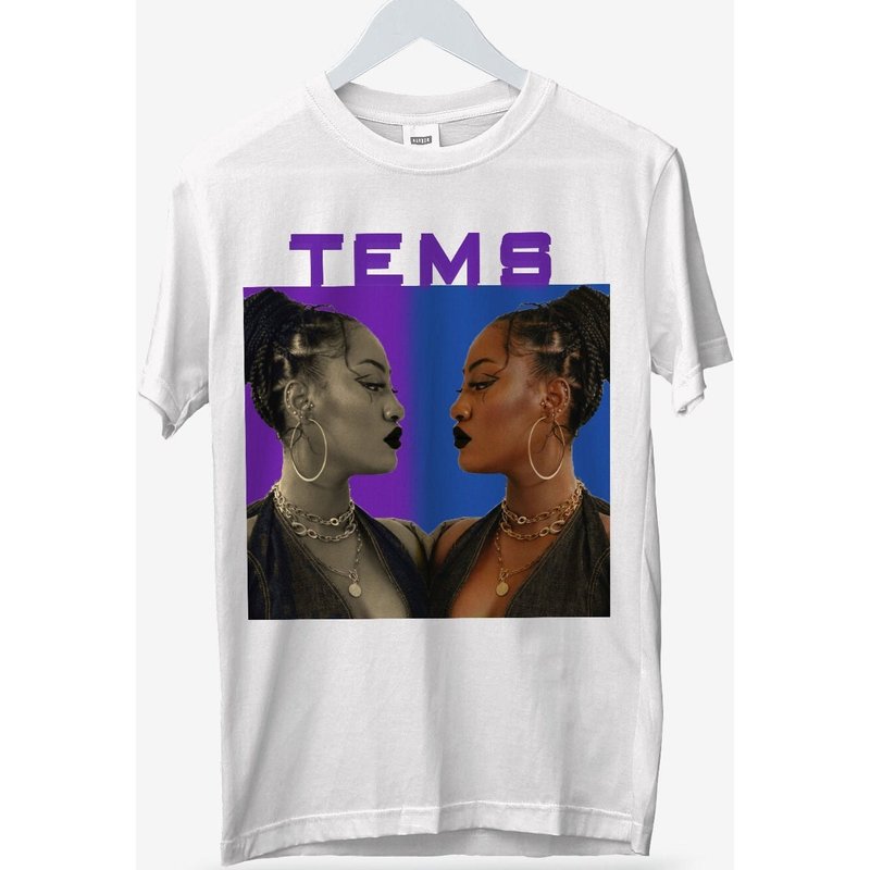 Tems Graphic Cotton T-shirt, Unisex, Multiple Colors Available — T-shirts pour hommes