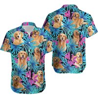 Golden Retriever Hawaiian Shirt