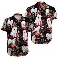 Samoyed Hawaiian Shirt, Samoyed Shirt