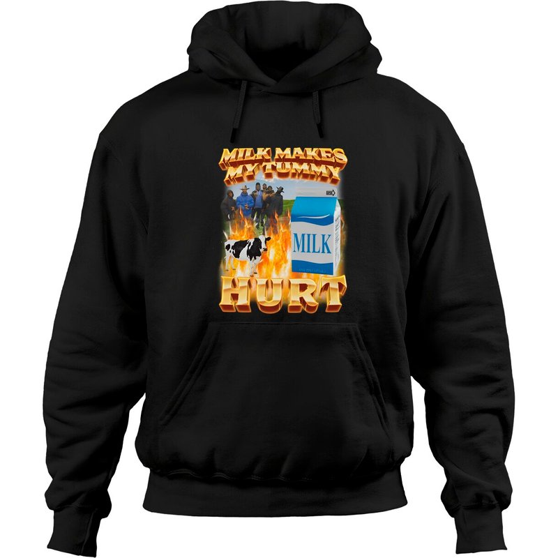 Milk Makes My Tummy Hurt Hoodies — Sweats à capuche pour hommes