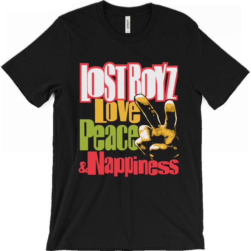 Lost Boyz T Shirt - Renee - Freaky Tah - Mr. Cheeks - Love Peace & Nappiness — T-shirts pour hommes