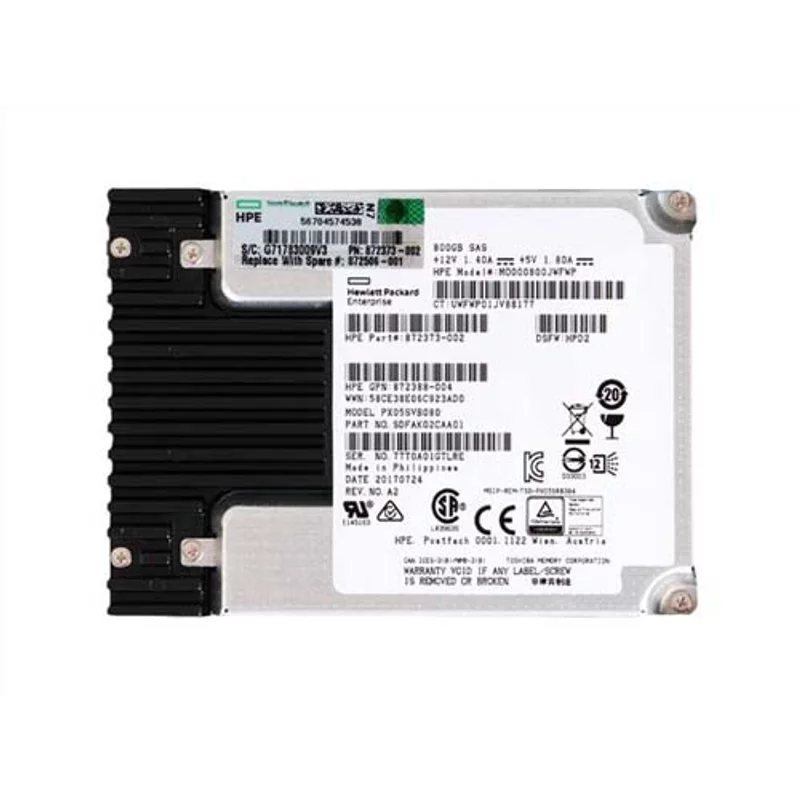 HP 872506-001 | 800GB SAS 12Gb/s Mixed Use 3.5-Inch Solid State Drive with Hot Pluggable for ProLiant DL560 Gen10 — Data Storage Drives